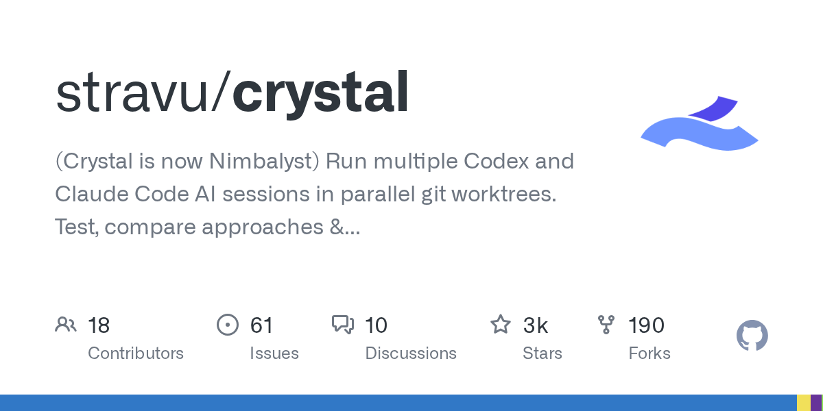 Crystal: GitHub repo AI thực chiến